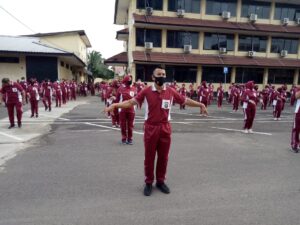 Selasa pagi, Personel Polda Sumsel Olahraga  Bersama