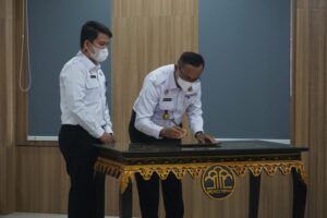 Lapas Kelas IIA Lahat Deklarasi Janji Kinerja,  Penandatanganan Komitmen Bersama Pembangunan Zona Integritas Tahun 2022