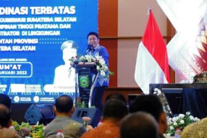 Gubernur dan Wagub Pimpin Ratas Bersama  Pajabat Dilingkungan Pemprov Sumsel