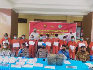 Ditres Narkoba Polda Sumsel Pemusnahan Barang Bukti Narkoba, Bulan November – Desember 2021