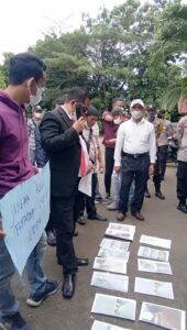 Demo Gabungan Koalisi Anti Korupsi Desak Inspektorat Untuk Audit Proyek Bermasalah di Musi Rawas