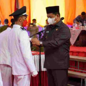 11 Kades Terpilih Kecamatan Air Salek Resmi Dilantik Bupati Banyuasin