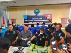 BNNP Sumsel Amankan Sabu 15 kg di Tol Palembang-Lampung
