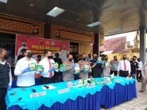 Ditresnarkoba Polda Sumsel Berhasil Gagalkan 16 kg Barang Haram SABU Untuk di Selundupkan Ke kota Palembang