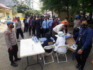 Bid Propam Polda Sumsel Kembali Test Urine Personel Polda Sumsel