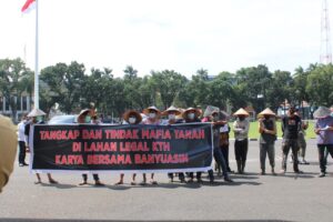 Terkait Lahan Milik Masyarakat KTH, Puluhan Massa SDA Watch Gelar Aksi Damai