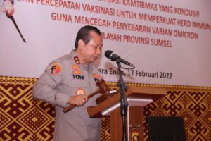 Kapolda Sumsel  Membuka Secara Langsung Gelar Opsnal Bulan Januari 2022 di Muara Enim