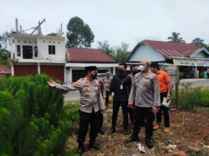 Kunjungi Polsek Kota Agung, Kapolres Lahat  Tinjau Titik Nol Rencana Pembangunan Asrama Polisi Kota Agung