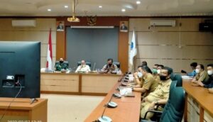 Dandim 0405/Lahat Bersama Forkompimda Ikuti Arahan Presiden RI Secara Virtual