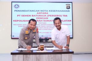 Polda Sumsel Jalin Kerjasama dengan PT Semen Baturaja (Persero) Tbk