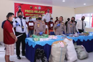 Ditresnarkoba Polda Sumsel di Maret 2022 Ungkap 7 Kasus Menonjol Narkoba