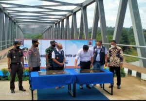 Kunker ke Kabupaten Lahat, Gubernur Sumsel Resmikan Pembangunan Infrastruktur Jembatan Lematang 2