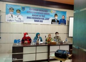 Ketua TP PKK Kabupaten Lahat Lidyawati S.Hut :  Deteksi Dini Kanker Serviks dengan IVA Test