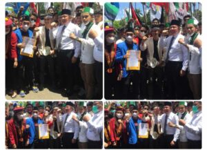 Ketua DPRD Sumsel Terima Secara Langsung Tuntutan dari Aliansi Kader Mahasiswa Muhammadiyah bersama BEM Nusantara