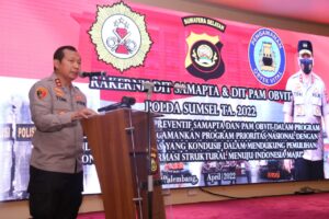 Polda Sumsel Gelar Rakernis Korsabhara Baharkam Polri 2022