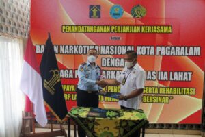 Lapas Lahat Dan BNN Kota Pagaralam Tandatangani nota Kesepakatan Kerjasama