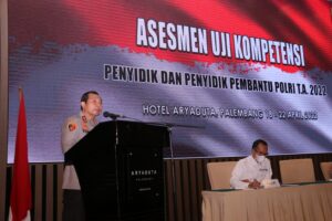 Tingkatkan Kemampuan Penyidik, Polda Sumsel Gelar Assemen Uji Kompetensi Penyidik dan Penyidik Pembantu Polri Tahun 2022
