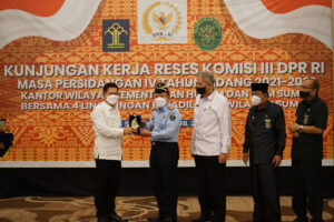 Kabapas Lahat Hadiri Kegiatan Kunker Komisi III DPR RI di Kantor Wilayah Kemenkumham Sumsel