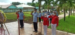 Peringatan Hari Bakti Pemasyarakatan ke-58, Lapas Kelas IIA Lahat Upacara Tabur Bunga di Taman Makam Pahlawan