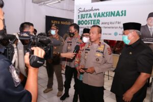 Polda Sumsel Gandeng PWNU, Kemenag Sumsel dan Pemprov Gelar Vaksinasi Massal Booster