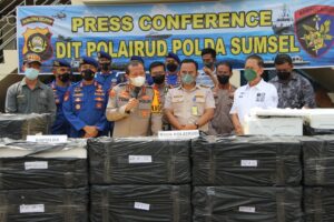 Ditpolairud Polda Sumsel Gagalkan Penyelundupan Benih Lobster