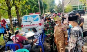 Sukseskan Percepatan Vaksinasi, Kali Ini  Vaksin Mobile Kodim 0405/Lahat Sasar Pelaku Usaha