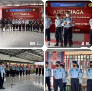 Tingkatkan Keamanan di Ramadhan dan Jelang Idul Fitri 1443 H, Lapas Lahat Apel Siaga