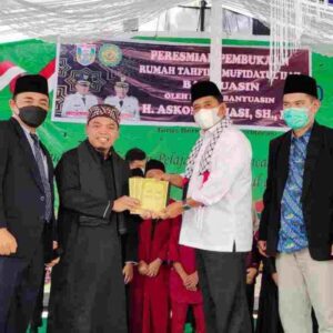 Bupati Askolani Resmikan Rumah Tahfidz Mufidatul Ilmi
