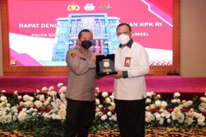 Polda Sumsel Apresiasi Prestasi Komisi Pemberantasan Korupsi