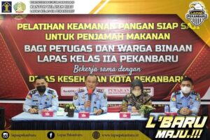 Wujudkan Dapur Higinies Lapas Kelas II A Pekanbaru Adakan Pelatihan Keamanan Pangan Siap Saji Untuk Penjamah Makanan