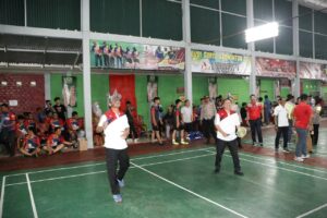 Plh. Bupati Buka Kejuaraan Bulutangkis Cup ke-1 Piala Kapolres Muara Enim