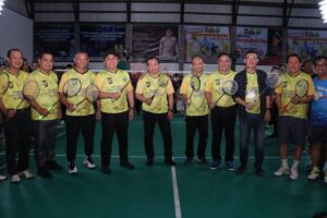 Semarak Hari Bhayangkara Ke 76, Polda Sumsel Menggelar Turnamen Bulu Tangkis