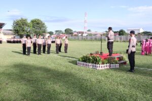 Kapolda Sumsel Pimpin Upacara Korp Raport Kenaikan Pangkat Pamen Pama dan Bintara Anggota Polri Polda Sumsel