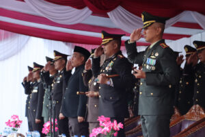Kapolres Lahat Bersama Forkopimda Upacara dan Syukuran Perayaan Hari Bhayangkara ke 76