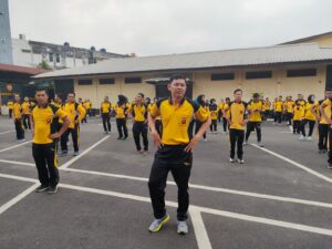 Polda Sumsel Kembali Gelar Olahraga Bersama