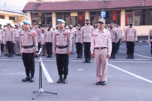 Kapolda Melalui Kabid Humas Polda Sumsel, Kombes Pol Supriadi Pimpin Apel pagi