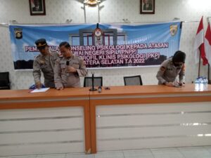 Polres Lahat Laksanakan Pembekalan Konseling Psikologi dan Tes Psikologi  Pinjam Pakai Senpi