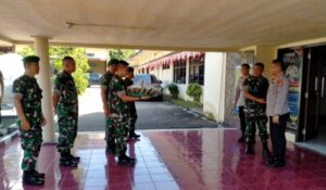 Geruduk Polres, Dandim 0405/Lahat dan Anggotanya Berikan Surprise di HUT Bhayangkara Ke-76