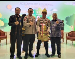 Inovasi Daur Ulang Sampah, Anggota Polres Lahat Terima Piagam Penghargaan Kalpataru Tahun 2022