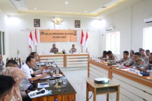 Tingkatkan Kinerja, Polres Lahat Gelar Operasional Bulanan