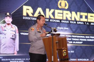 Tutup Langsung Rakernis Kapolda Sumsel  Mengapresiasi Kinerja Ditreskrimsus