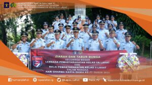 Sambut HDKD, Lapas Lahat Langsungkan Upacara Tabur Bunga Di Makam Pahlawan Puspa Bhakti Lahat