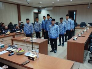 Chandra SH.MM Resmi Melantik Dewan Pengurus KORPRI Unit Sekretariat Daerah Kabupaten Lahat Periode 2021-2026