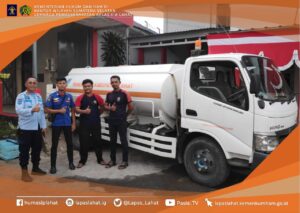 Lapas Lahat Dapatkan Bantuan Pasokan Air Dari PDAM dan Damkar Lahat