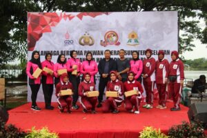 HUT Polwan Ke-74 Polda Sumsel Olahraga Bersama