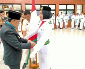 Paskibra Kabupaten Lahat Tahun 2022 Dikukuhkan