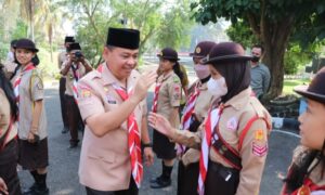 Kontingen Jambore Nasional, Pj.Bupati Minta Bawa Citra Positif dan Semangat Serasan Sekundang