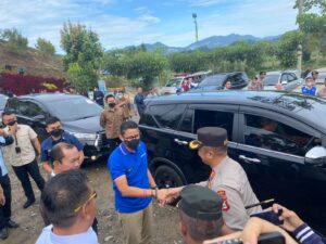 Kapolres Lahat Sambut Kedatangan Menteri Pariwisata dan Ekonomi Kreatif RI