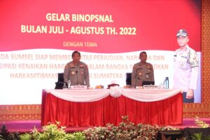 Kapolda Sumsel Membuka Gelar Operasional Bulan Juli – Agustus 2022