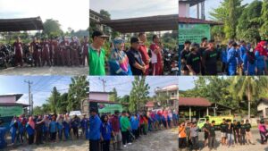 Polsek Pulau Pinang, DLH Lahat Bersama Bank Sampah DP Partner Gelar Gerakan Pulau Pinang Bersih Sampah